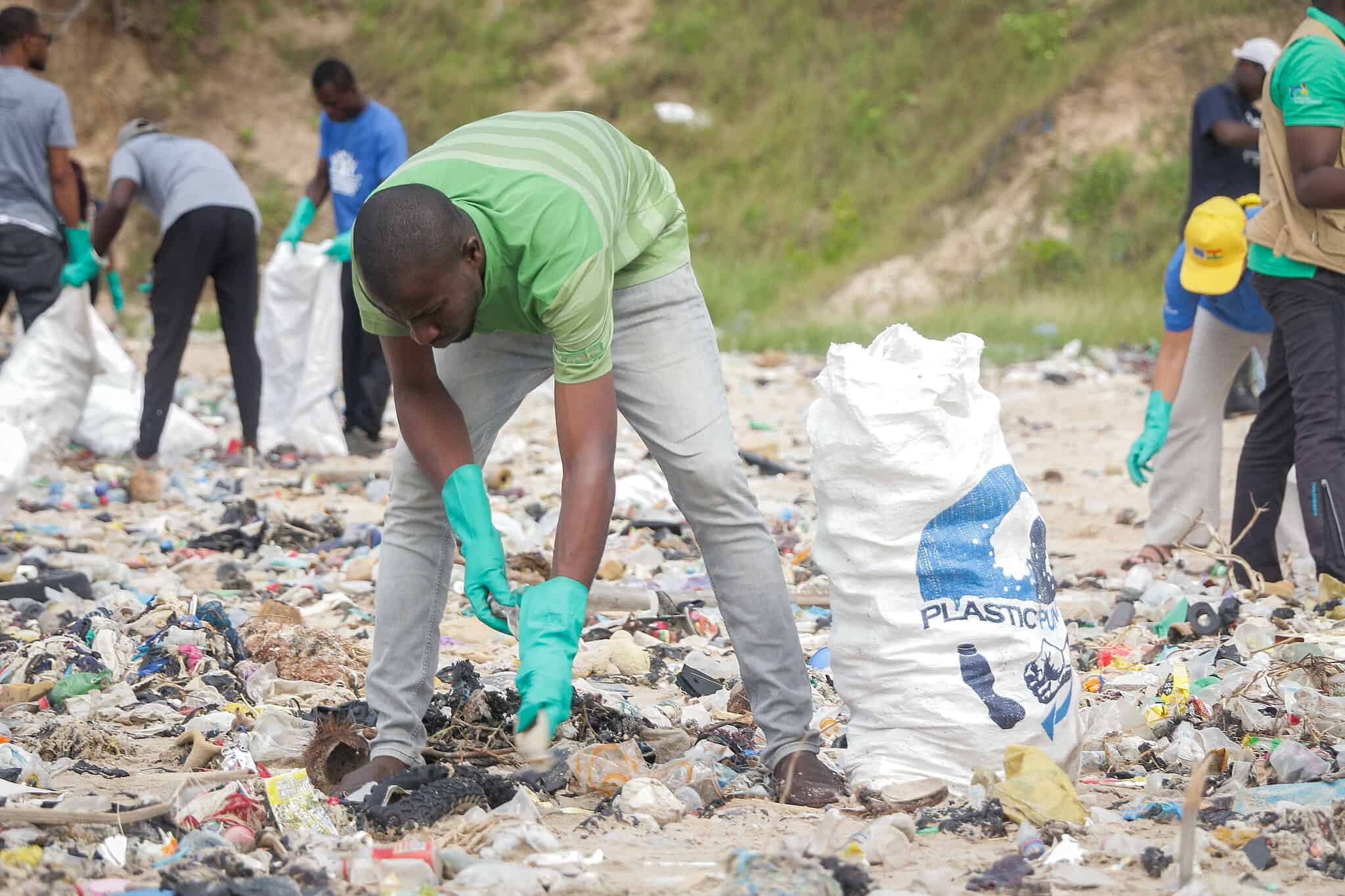 Plastic collection process
