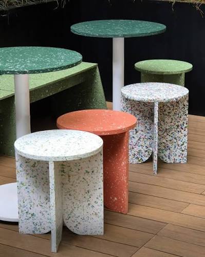 Products made using recycled plastic
